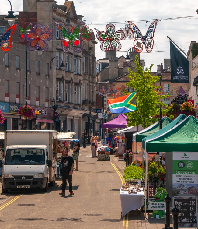 Chippenham town centre, Wiltshire