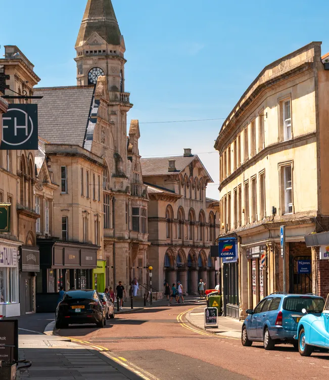 Trowbridge town centre, Wiltshire